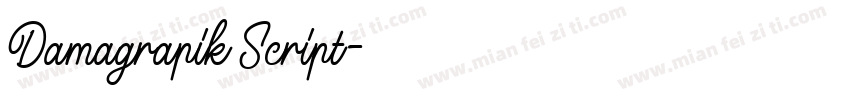 Damagrapik Script字体转换
